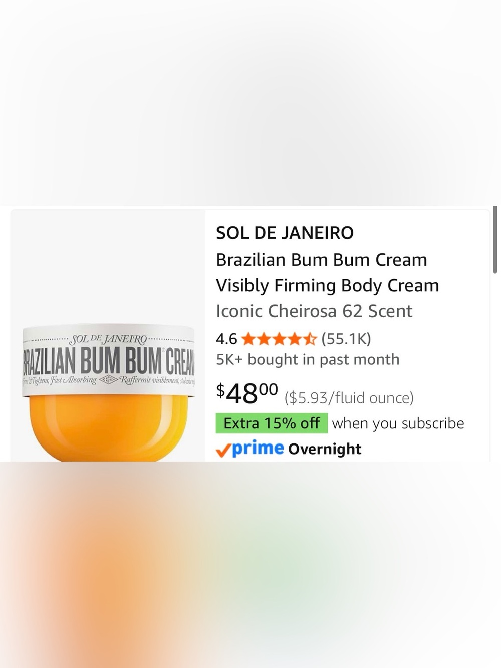 Sol de Janeiro Men's Moisturizing Cream in Yellow and White